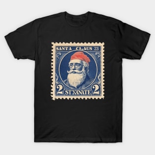 Santa Claus Vintage 2 Cent Post Stamp T-Shirt